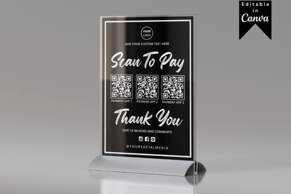 Download Dark Theme Scan to Pay Template - Premium Resources