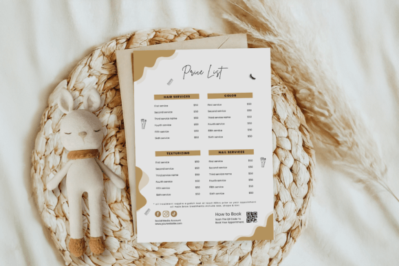 Download Price List Template and Scan to Pay Sign - Premium Resources
