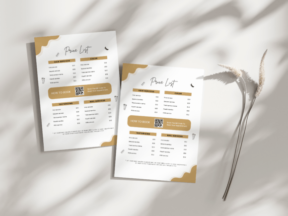 Download Price List Template and Scan to Pay Sign - Premium Resources