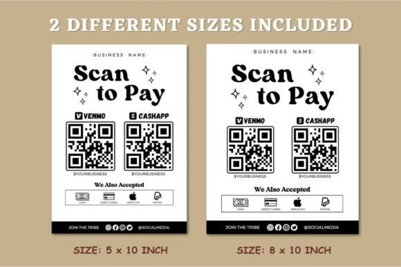 Download Editable Scan to Pay Sign QR Code Signs - Scan to pay Collection