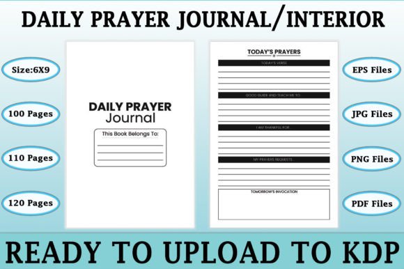Download Daily Prayer Journal | KDP Interior - Daily prayer journal Collection