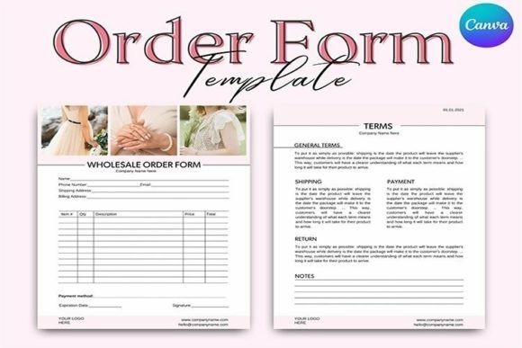 Download Order Form Canva Templates - Order form canva Collection