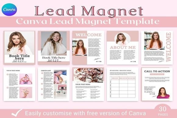 Download 30-pages EBook Template for Canva - Ebook template Collection
