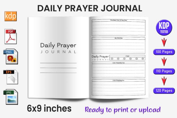 Download Daily Prayer Journal Log Book | KDP Inte - Daily prayer journal Collection