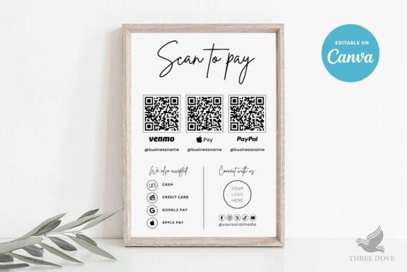 Download Editable Scan to Pay Template - Scan to pay Collection