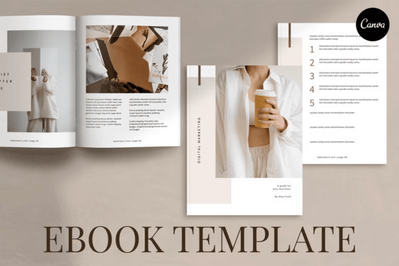 Download Serenity Ebook Template Canva - Ebook template Collection